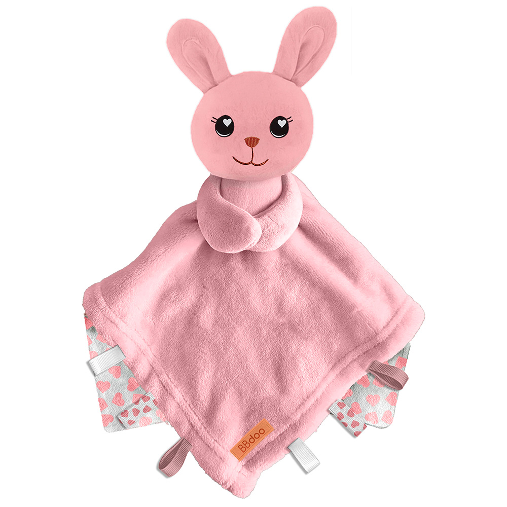 Image Doudou pour bébé - Lapin rose